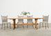 Country French Provincial Bleached Oak Farmhouse Dining Table