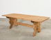 Country French Provincial Bleached Oak Farmhouse Dining Table