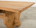 Country French Provincial Bleached Oak Farmhouse Dining Table