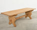 Country French Provincial Bleached Oak Farmhouse Dining Table