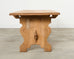 Country French Provincial Bleached Oak Farmhouse Dining Table