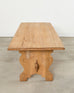 Country French Provincial Bleached Oak Farmhouse Dining Table