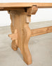 Country French Provincial Bleached Oak Farmhouse Dining Table