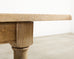 20th Century Country French Bleached Oak Trestle Dining Table