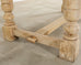 20th Century Country French Bleached Oak Trestle Dining Table