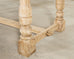 20th Century Country French Bleached Oak Trestle Dining Table