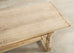 20th Century Country French Bleached Oak Trestle Dining Table