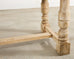 20th Century Country French Bleached Oak Trestle Dining Table