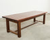 Country French Farmhouse Mahogany Trestle Dining Table