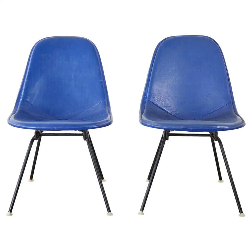 Pair of Eames for Miller MKX Wire Mesh Chairs