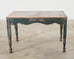 Distressed Country Farmhouse Painted Pine Work Dining Table