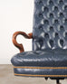 English Regency Style Tufted Leather Executive Office Chair