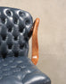 English Regency Style Tufted Leather Executive Office Chair