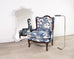 Louis XV Style Wingback Bergere á Oreilles Crewel Work