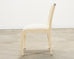 Enrique Garcel Colombian Tessellated Bone Chair with Bouclé