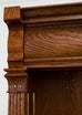 Monumental English Oak Haberdashery Display Bookcase Cabinet 18 Ft.