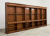 Monumental English Oak Haberdashery Display Bookcase Cabinet 18 Ft.