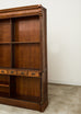 Monumental English Oak Haberdashery Display Bookcase Cabinet 18 Ft.