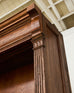 Monumental English Oak Haberdashery Display Bookcase Cabinet 18 Ft.