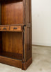 Monumental English Oak Haberdashery Display Bookcase Cabinet 18 Ft.