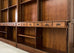 Monumental English Oak Haberdashery Display Bookcase Cabinet 18 Ft.