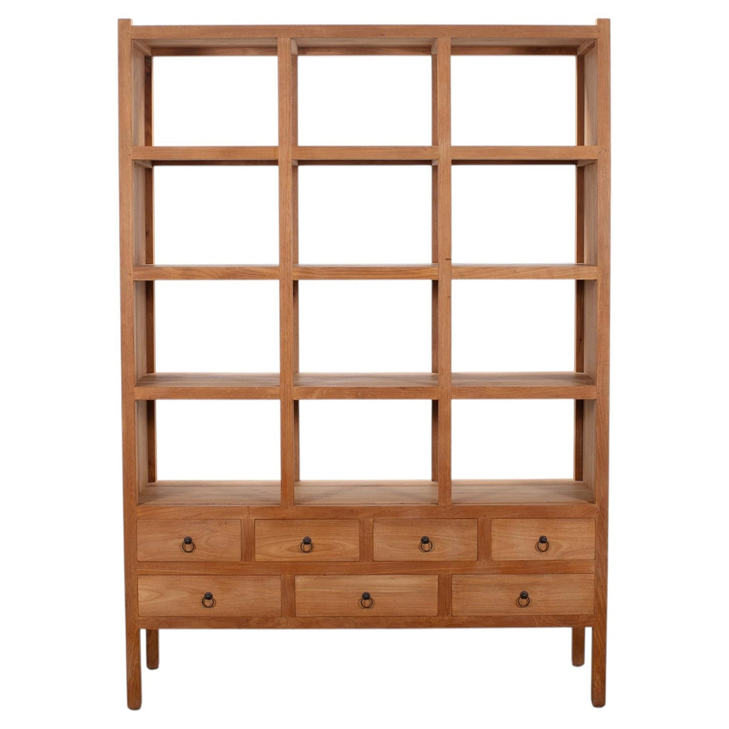 20th Century Teak Twelve-Compartment Étagère Display Cabinet