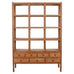 20th Century Teak Twelve-Compartment Étagère Display Cabinet