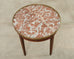 19th Century Louis XVI Style Marble Top Marquetry Bouillotte Table