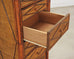 Carrie Bradshaw's English Aesthetic Bamboo Rattan Chest Dresser