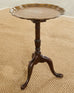 English Georgian Style Brass Tray Tilt-Top Tripod Drinks Table