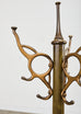 French Art Nouveau Bronzed Iron Coat Rack Umbrella Stand