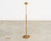 Midcentury Patinated Brass Adjustable Pharmacy Floor Lamp