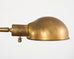 Midcentury Patinated Brass Adjustable Pharmacy Floor Lamp