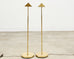 Pair of Mid-Century Brass Adjustable Pharmacy Floor Lamps