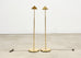 Pair of Mid-Century Brass Adjustable Pharmacy Floor Lamps