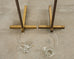 Pair of Midcentury Casella Patinated Brass Pharmacy Floor Lamps