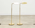 Pair of Mid-Century Brass Adjustable Pharmacy Floor Lamps