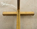 Pair of Midcentury Casella Patinated Brass Pharmacy Floor Lamps