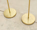 Pair of Mid-Century Brass Adjustable Pharmacy Floor Lamps