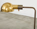 Pair of Midcentury Casella Patinated Brass Pharmacy Floor Lamps