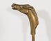 Brass Equestrian Horse Motif Fireplace Tool Set with Stand