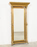 Victorian Patinated Brass Entry Hall or Dressing Mirror