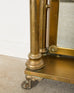 Victorian Patinated Brass Entry Hall or Dressing Mirror