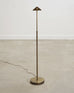 Mid-Century Patinated Brass Adjustable Pharmacy Floor Lamp