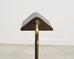 Mid-Century Patinated Brass Adjustable Pharmacy Floor Lamp