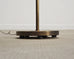 Mid-Century Patinated Brass Adjustable Pharmacy Floor Lamp