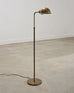 Art Deco Style Patinated Brass Adjustable Pharmacy Floor Lamp