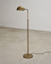 Art Deco Style Patinated Brass Adjustable Pharmacy Floor Lamp