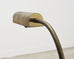 Mid-Century Patinated Brass Adjustable Pharmacy Floor Lamp