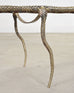 Sylvan S.F. Brass Leather Strap Viper Bench or Cocktail Table